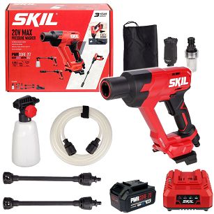 Akumulatorowa myjka ciśnieniowa 20V 0762 SKIL 1x4,0Ah + osprzęt