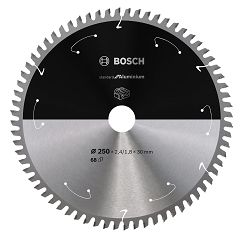 Tarcza pilarska 250/30mm Standard for Aluminium BOSCH (68 zębów) do pilarek aku