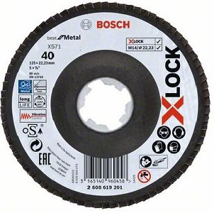 Tarcza listkowa do metalu 125mm GR.40 BOSCH X-LOCK