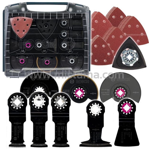 Zestaw 34 sztuk osprzętu do GOP/PMF BOSCH (Starlock)