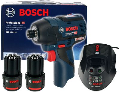 Zakrętarka udarowa GDR 12V-110 BOSCH 2x2,0Ah