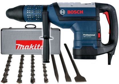 Młot udarowo-obrotowy GBH 12-52 D BOSCH + walizka + osprzęt