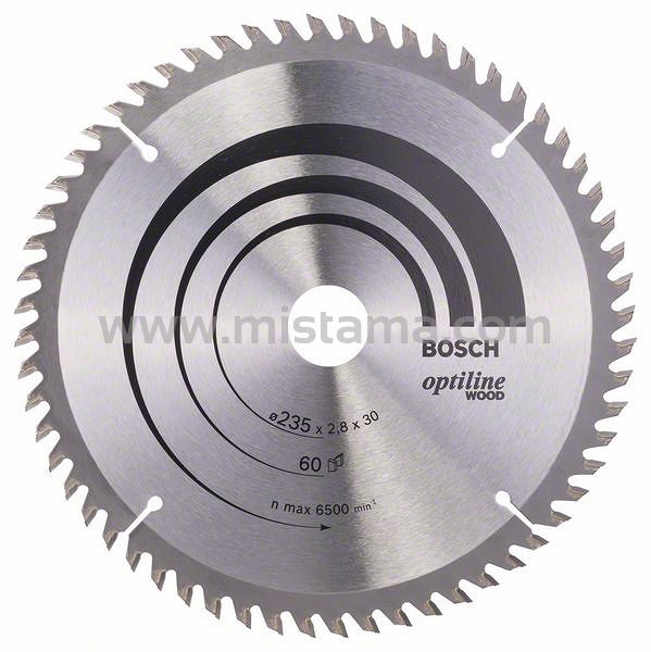 Tarcza pilarska 235/30mm Optiline Wood BOSCH (60 zębów)