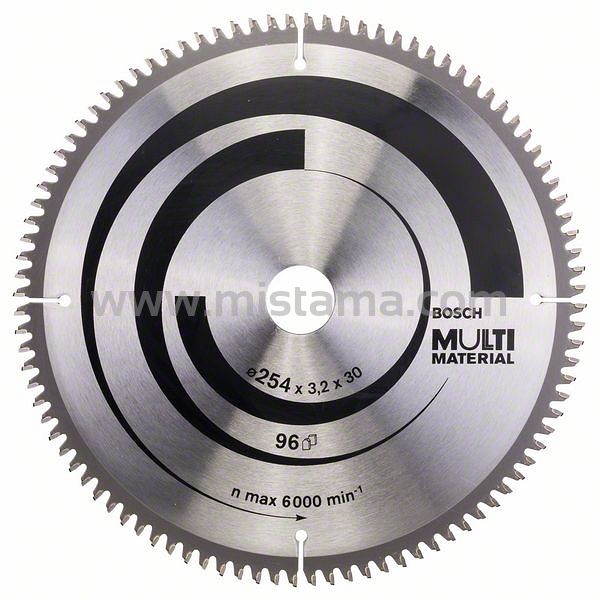Tarcza pilarska 254/30mm MultiMaterial BOSCH (96 zębów)