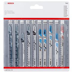 BOSCH Uniwersalny zestaw 10 brzeszczotów do wyrzynarki