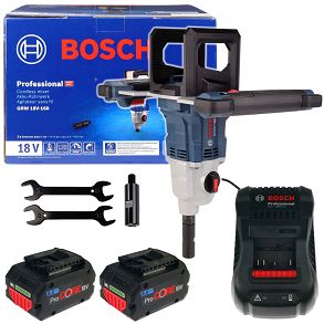 Mieszalnik akumulatorowy 18V 2 BIEGI GRW 18V-160 BOSCH 2x8,0Ah