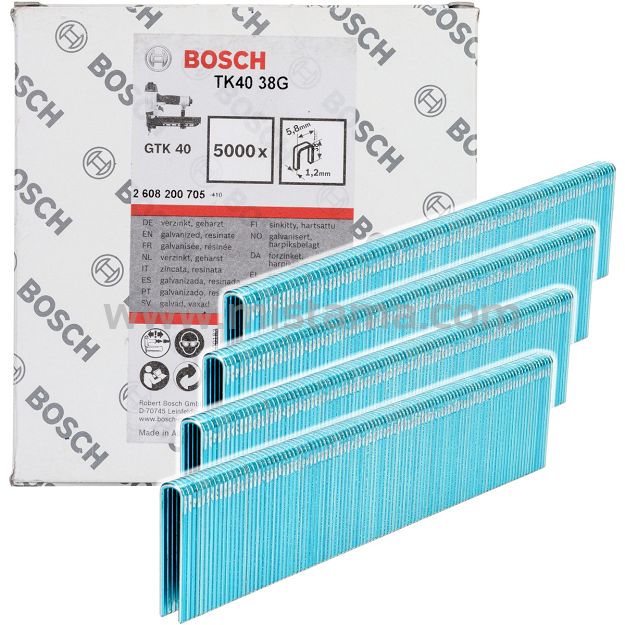 Zszywki 38mm z wąskim grzbietem typ TK40 38G BOSCH 5000 szt.