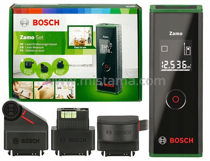 Dalmierz laserowy ZAMO 3 SET BOSCH + 3 adaptery