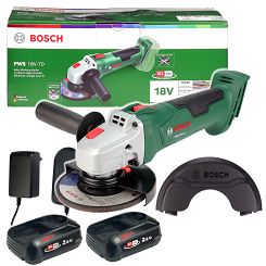 Szlifierka kątowa akumulatorowa 125mm PWS 18V-70 BOSCH 2x2,5Ah