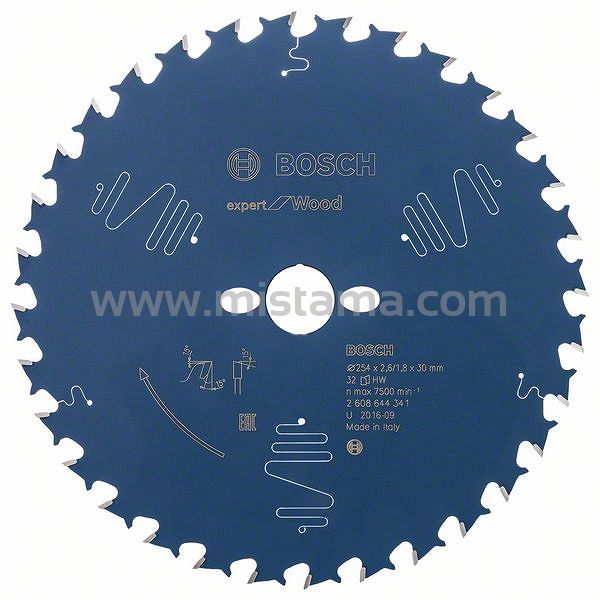 Tarcza pilarska 254/30mm Expert for Wood BOSCH (32 zęby)