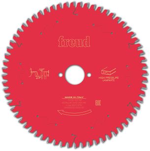 Piła tarcza widiowa 216/30 mm 64 zęby FR16H001M FREUD do płyt HPL, CORIAN, TRESPA