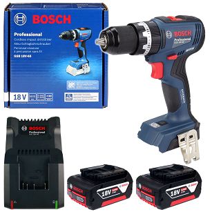 Wkrętarka z udarem 65Nm GSB 18V-65 BOSCH 2x4,0Ah