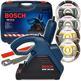 Bruzdownica GNF 35 CA BOSCH + 4 tarcze diamentowe