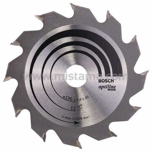 Tarcza pilarska 130/20mm Optiline Wood BOSCH (12 zębów)