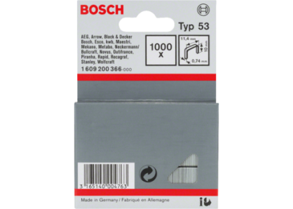 Zszywki 10 mm TYP 53 BOSCH (1000 szt.)
