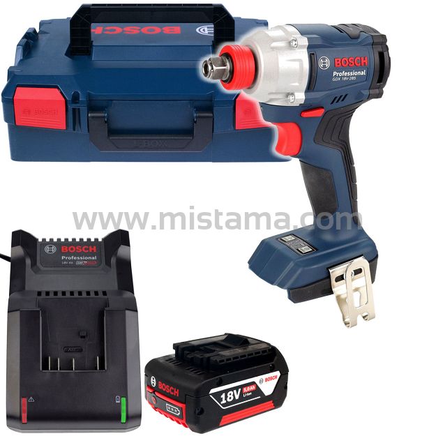 Klucz udarowy 285 Nm GDX 18V-285 BOSCH 1x5,0Ah L-BOXX
