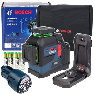 Laser krzyżowy GLL 12V-100-33 CG BOSCH + uchwyt