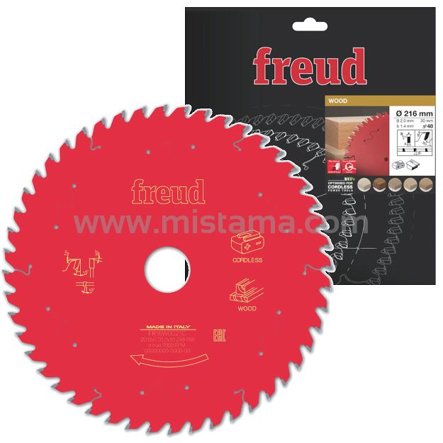 Tarcza piła widiowa 216/30 mm, 48 zębów FR16W002TC FREUD do drewna, MDF
