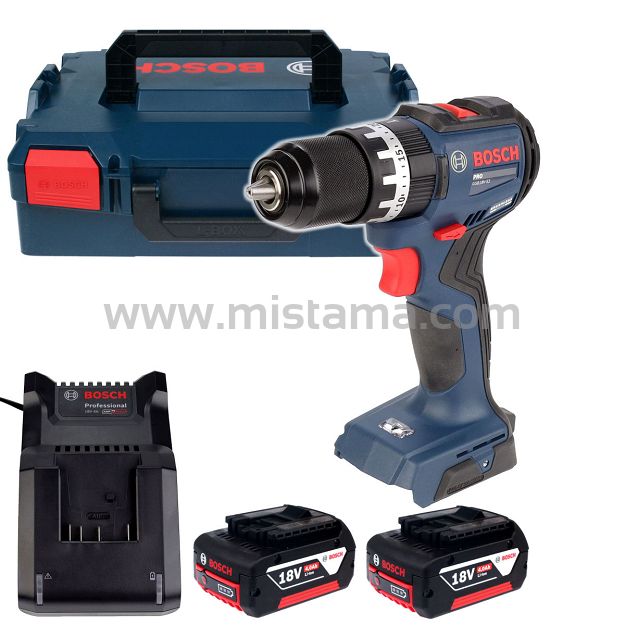 Wkrętarka z udarem 52Nm GSB 18V-52 BOSCH 2x4,0Ah L-BOXX