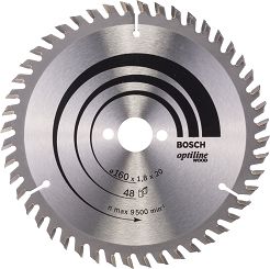 Tarcza pilarska 160/20mm Optiline Wood BOSCH (48 zębów)