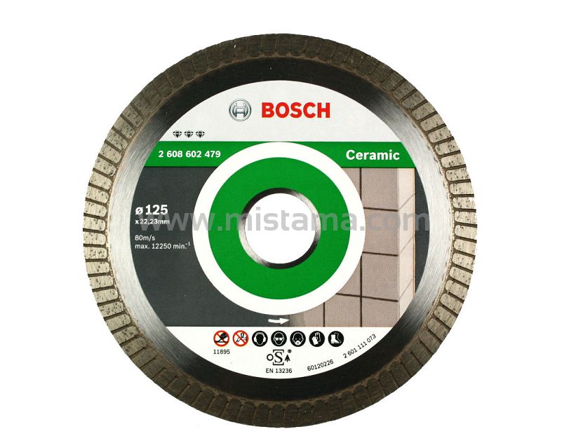 Tarcza diamentowa 125 mm BOSCH (twardy gres, ceramika)