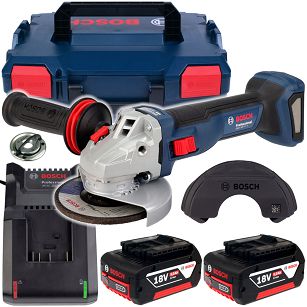 Szlifierka kątowa z regulacją obrotów GWS 18V-11 S BOSCH L-BOXX 2x5,0Ah