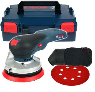 Szlifierka mimośrodowa GEX 18V-125 BOSCH L-BOXX (korpus)