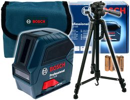 Laser krzyżowy GLL 2-10 BOSCH + statyw