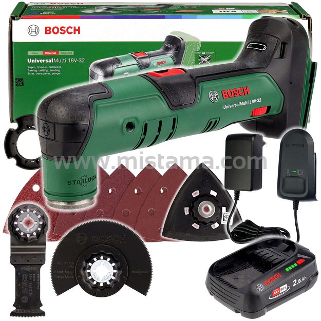 Narzędzie wielofunkcyjne UniversalMulti 18V-32 BOSCH 1x2,5Ah
