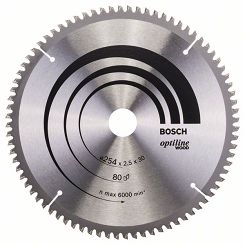 Tarcza pilarska 254/30mm Optiline Wood BOSCH (80 zębów)