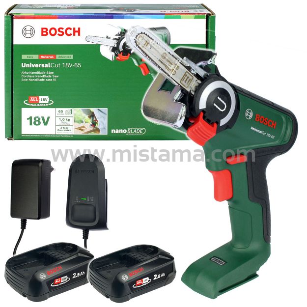 Piła NanoBlade UNIVERSALCUT 18V-65 BOSCH 2x2,5Ah