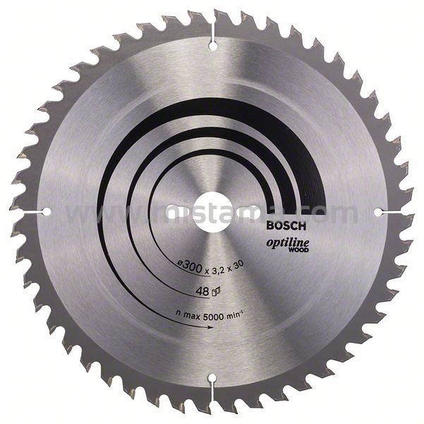 Tarcza pilarska 300/30mm Optiline Wood BOSCH (48 zębów)