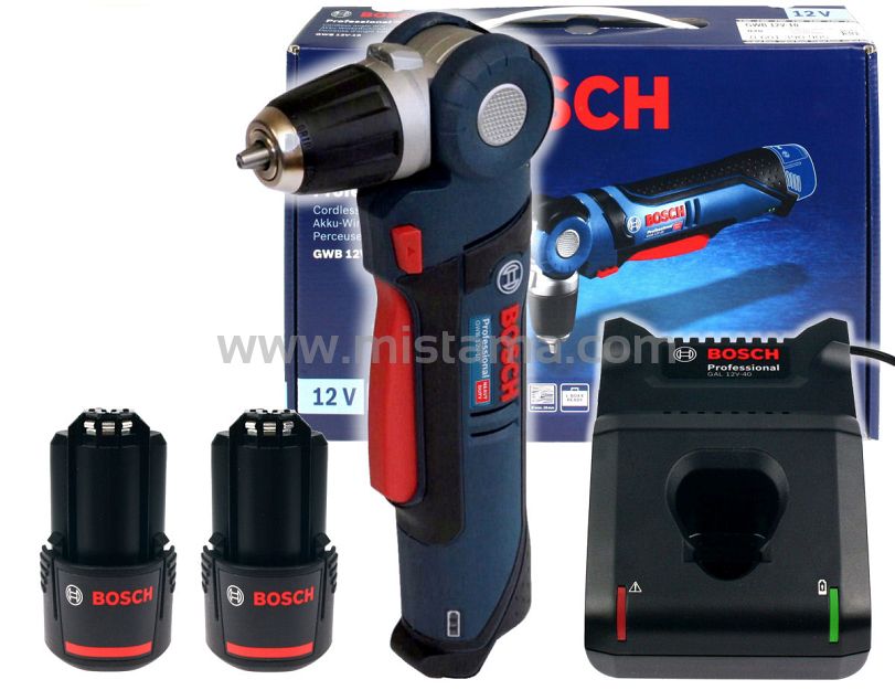 Wiertarka kątowa GWB 12V-10 BOSCH 2x2,0Ah
