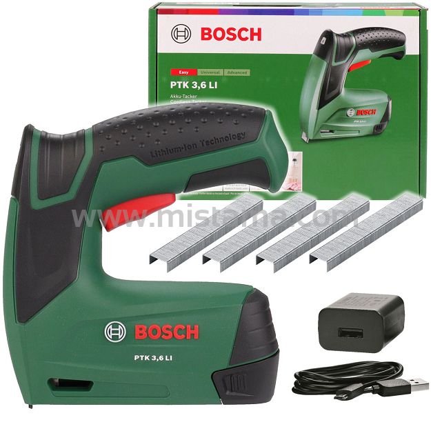 Zszywacz akumulatorowy 3,6V PTK 3,6 LI BOSCH + 1000 zszywek