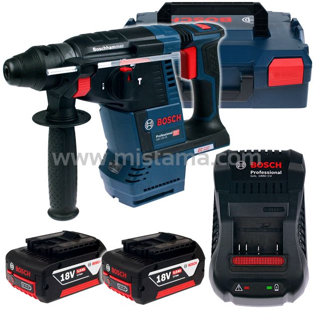 Młotowiertarka GBH 18V-26 BOSCH 2x5,0Ah L-BOXX