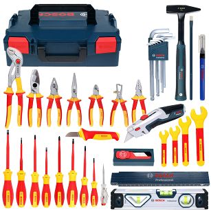 Zestaw 37 narzędzi ręcznych izolowanych VDE 1000V BOSCH L-BOXX