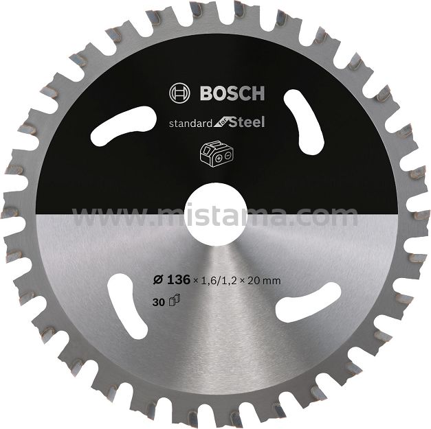 Tarcza pilarska 136/20mm Standard for Steel BOSCH (30 zębów)