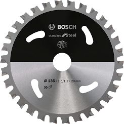 Tarcza pilarska 136/20mm Standard for Steel BOSCH (30 zębów)