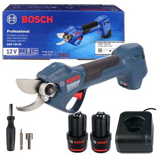 Akumulatorowy sekator PRO PRUNER / GGP 12V-25 BOSCH 2x3,0Ah