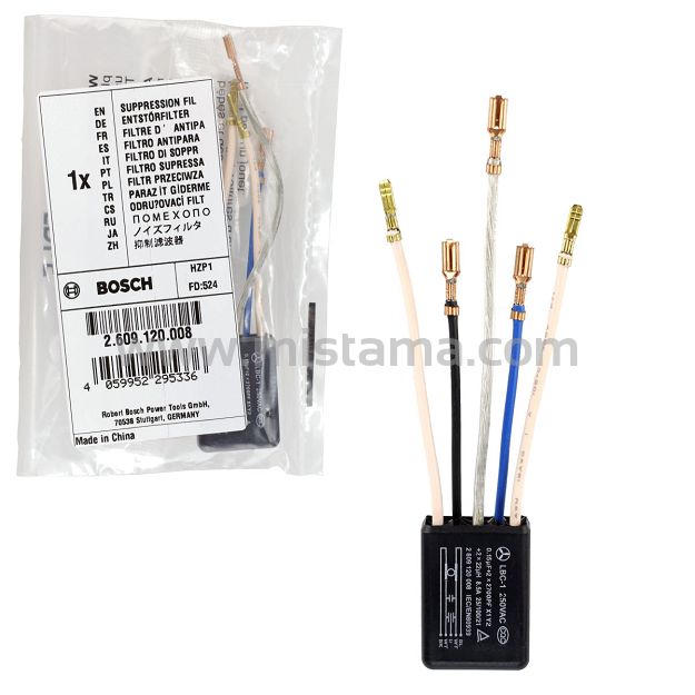 Filtr przeciwzakłóceniowy do GEX 150, GWS 780C, GWS 850, GWS 8-125 BOSCH