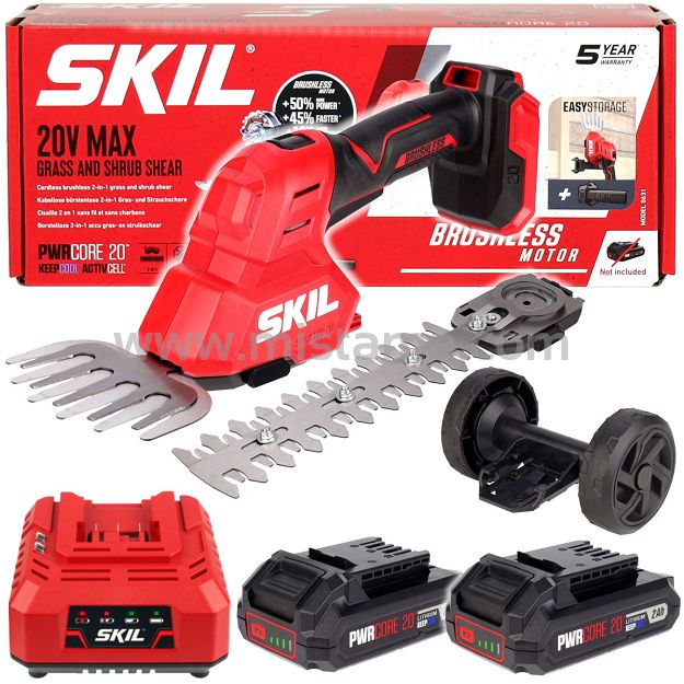 Nożyce do trawy i krzewów 20V 0631 SKIL 2x2,0Ah