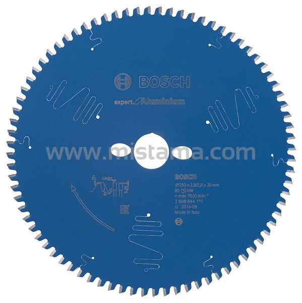 Tarcza pilarska 250/30mm Expert for Aluminium BOSCH (80 zębów)