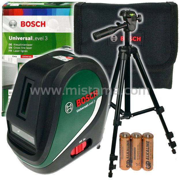 Laser krzyżowy UNIVERSALLEVEL 3 BOSCH + statyw
