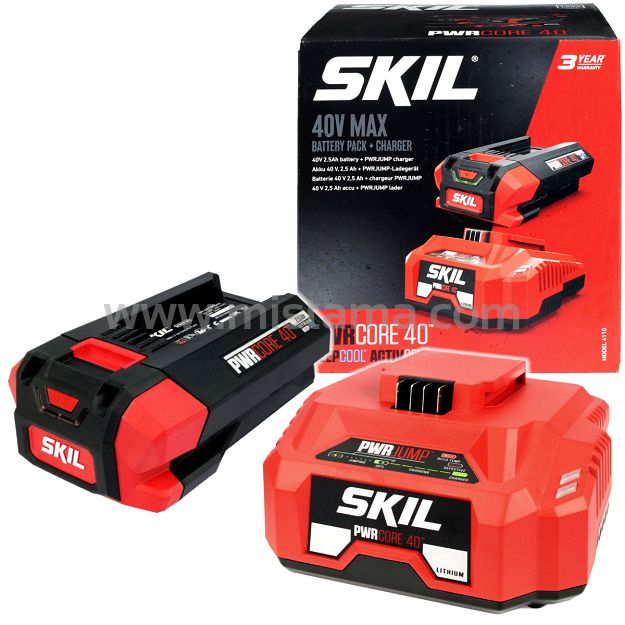 Ładowarka 40V 4120 AUTO PWRJUMP + akumulator 40V 4102 2,5Ah SKIL