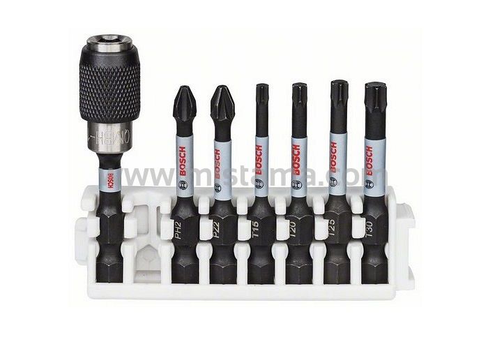Zestaw 6 kling PH/PZ/TORX Impact Control BOSCH + przedłużka