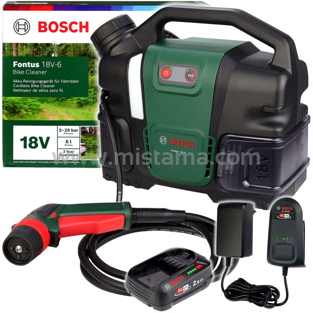 Myjka ciśnieniowa FONTUS 18V-6 BIKE BOSCH 1x2,5Ah