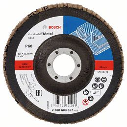 Tarcza listkowa X431 do metalu 125mm GR.60 BOSCH (wypukła)