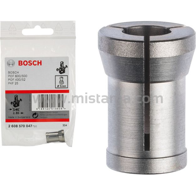 Tuleja zaciskowa 6 mm do szlifierek prosty i frezarek GGS 27, GGS 27 C, POF 500 A, POF 600 ACE