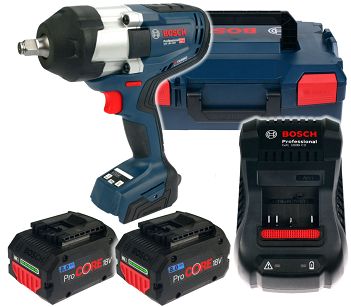 Klucz udarowy GDS 18V-1000 BOSCH BITURBO 2x8,0Ah L-BOXX