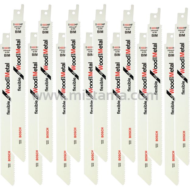 Zestaw 25 brzeszczotów do drewna i metalu S 1022 HF BOSCH